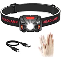 Los mejores  - Winzwon Linterna Frontal Led Linterna de Cabeza Super Brillante 5 Modos de Brillo Lámpara de Cabeza Para Camping- Pesca…